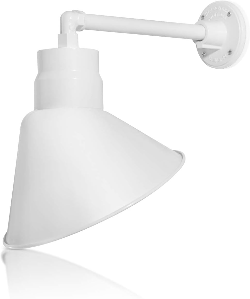 Angled 12" Shade with 13" Gooseneck Arm