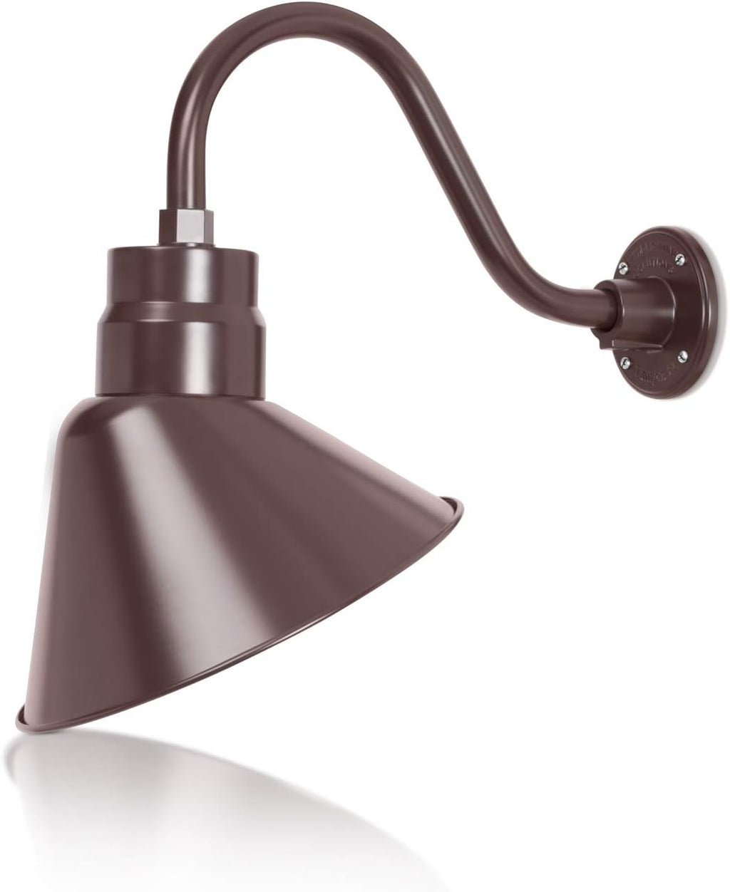 Angled 12" Shade with 15" Gooseneck Arm