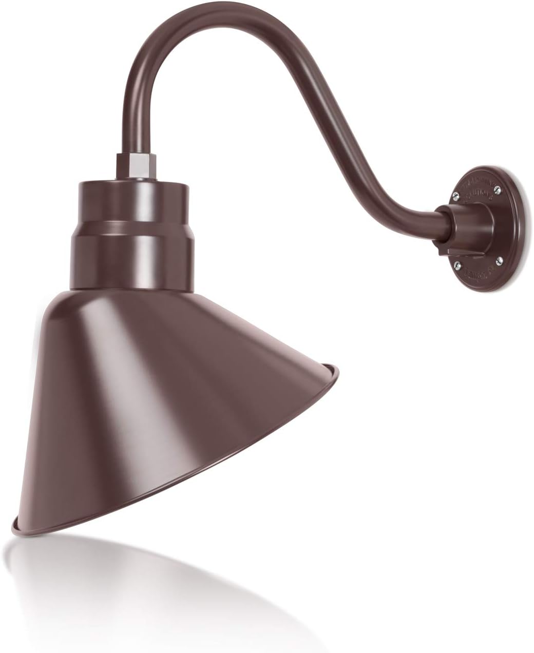Angled 12" Shade with 15" Gooseneck Arm