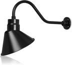 Angled 12" Shade with 22" Gooseneck Arm