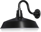 Barn Light 17" Shade with 10" Gooseneck Arm