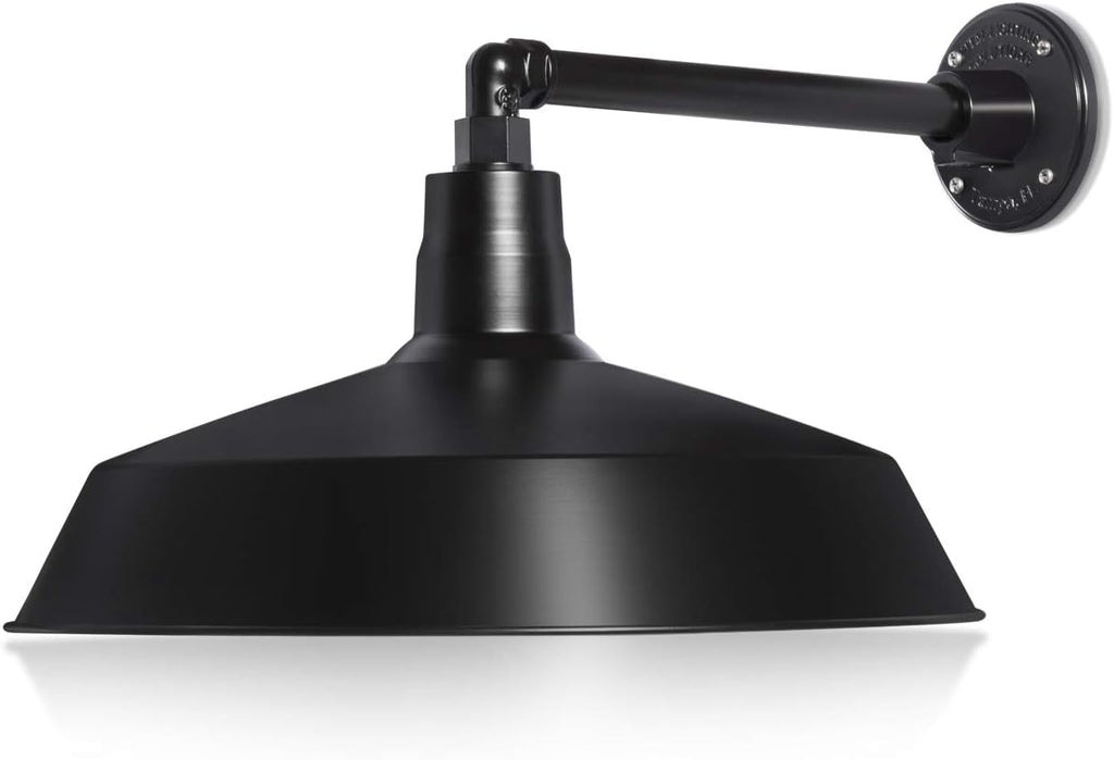 Barn Light 17" Shade with 13" Gooseneck Arm