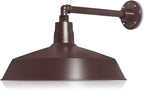 Barn Light 17" Shade with 13" Gooseneck Arm