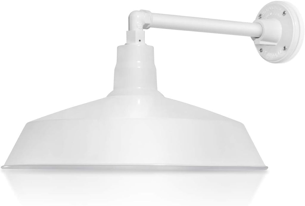 Barn Light 17" Shade with 13" Gooseneck Arm