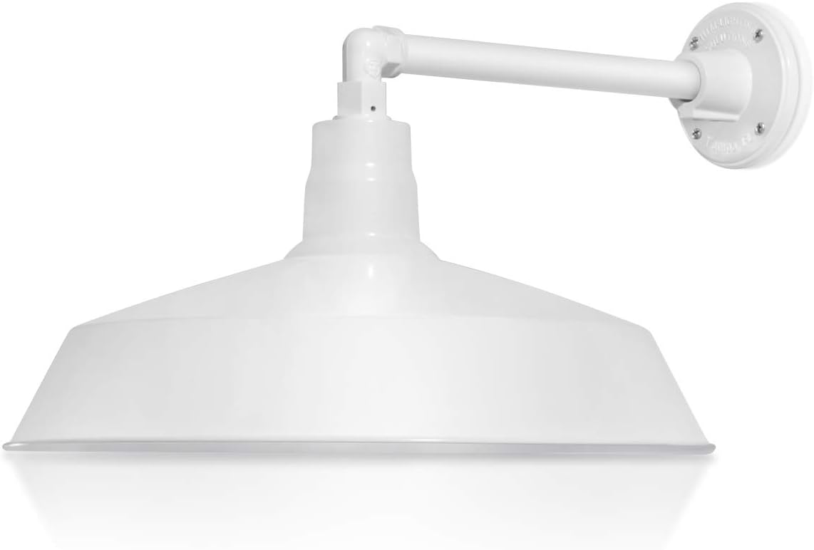 Barn Light 17" Shade with 13" Gooseneck Arm