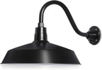 Barn Light 17" Shade with 15" Gooseneck Arm