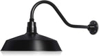 Barn Light 17" Shade with 22" Gooseneck Arm