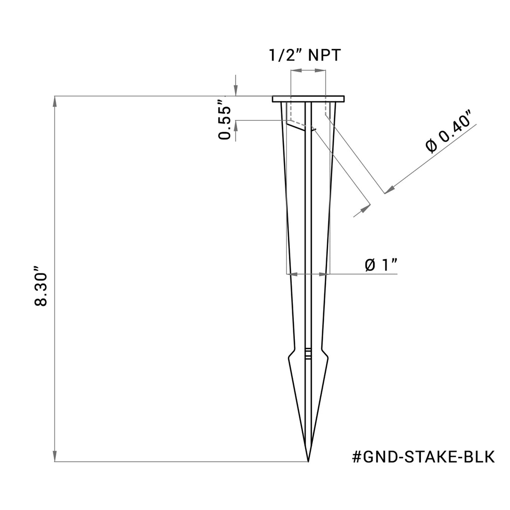 Black Ground Stake