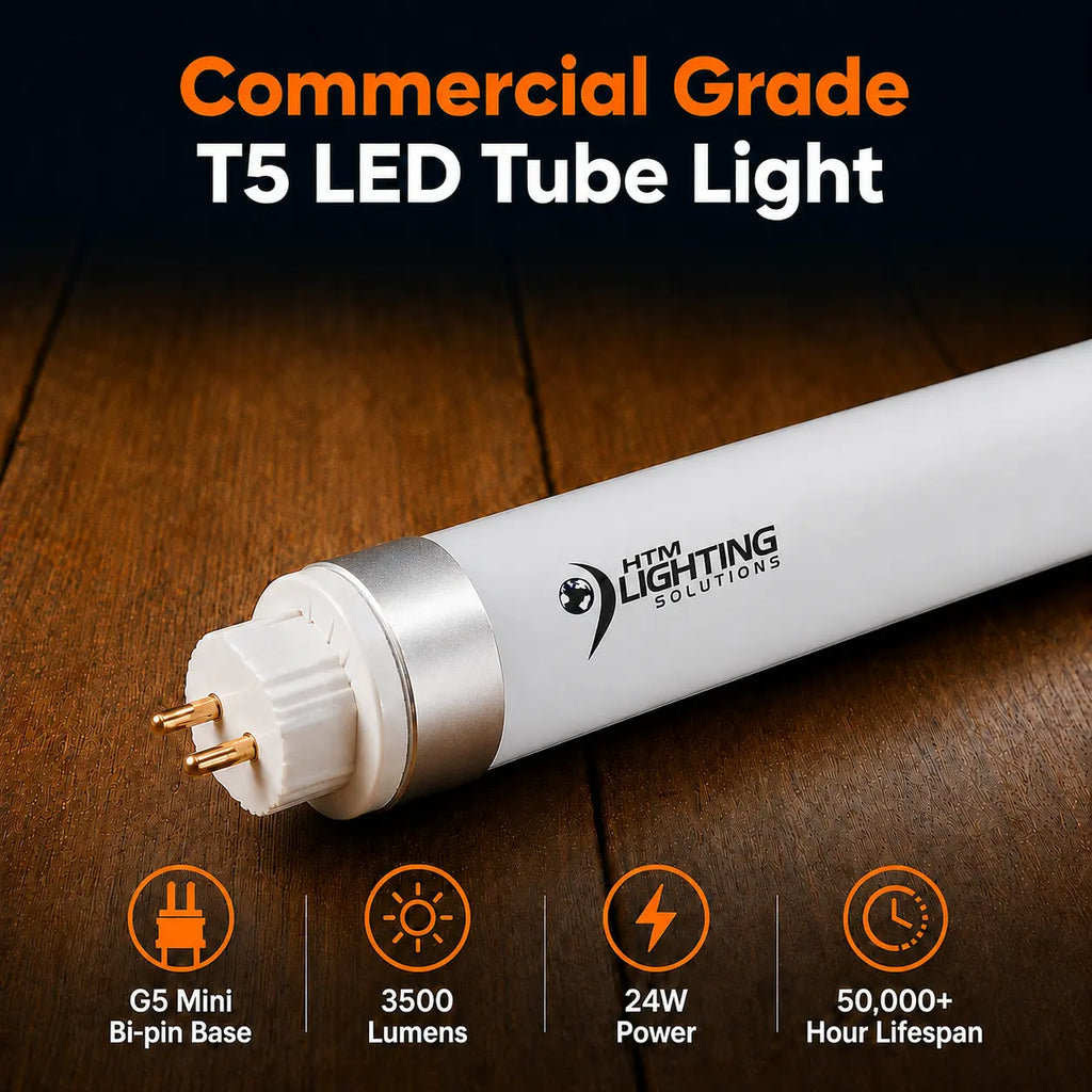 LED Tube Light 4ft 24W T5 Warm White 4000K