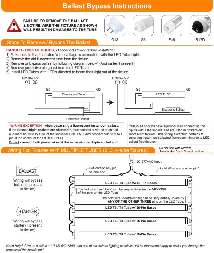 LED Tube Light 4ft 24W T5 Warm White 4000K