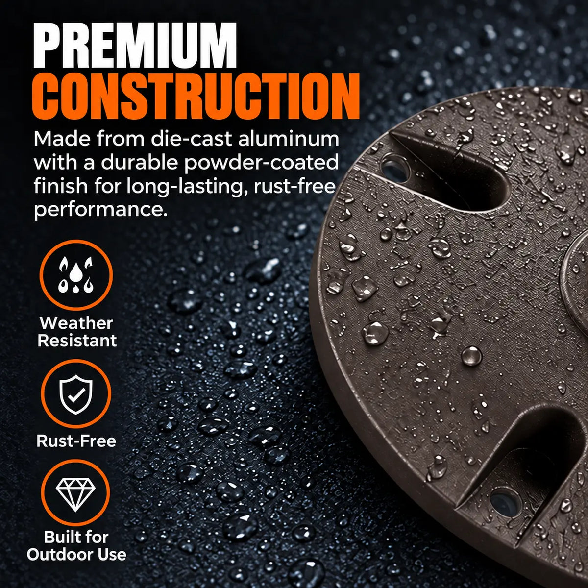 Bronze 4" Mounting Plate