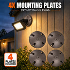Bronze 4" Mounting Plate