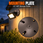 Bronze 4" Mounting Plate