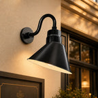 Angled 10" Shade with 10" Gooseneck Arm