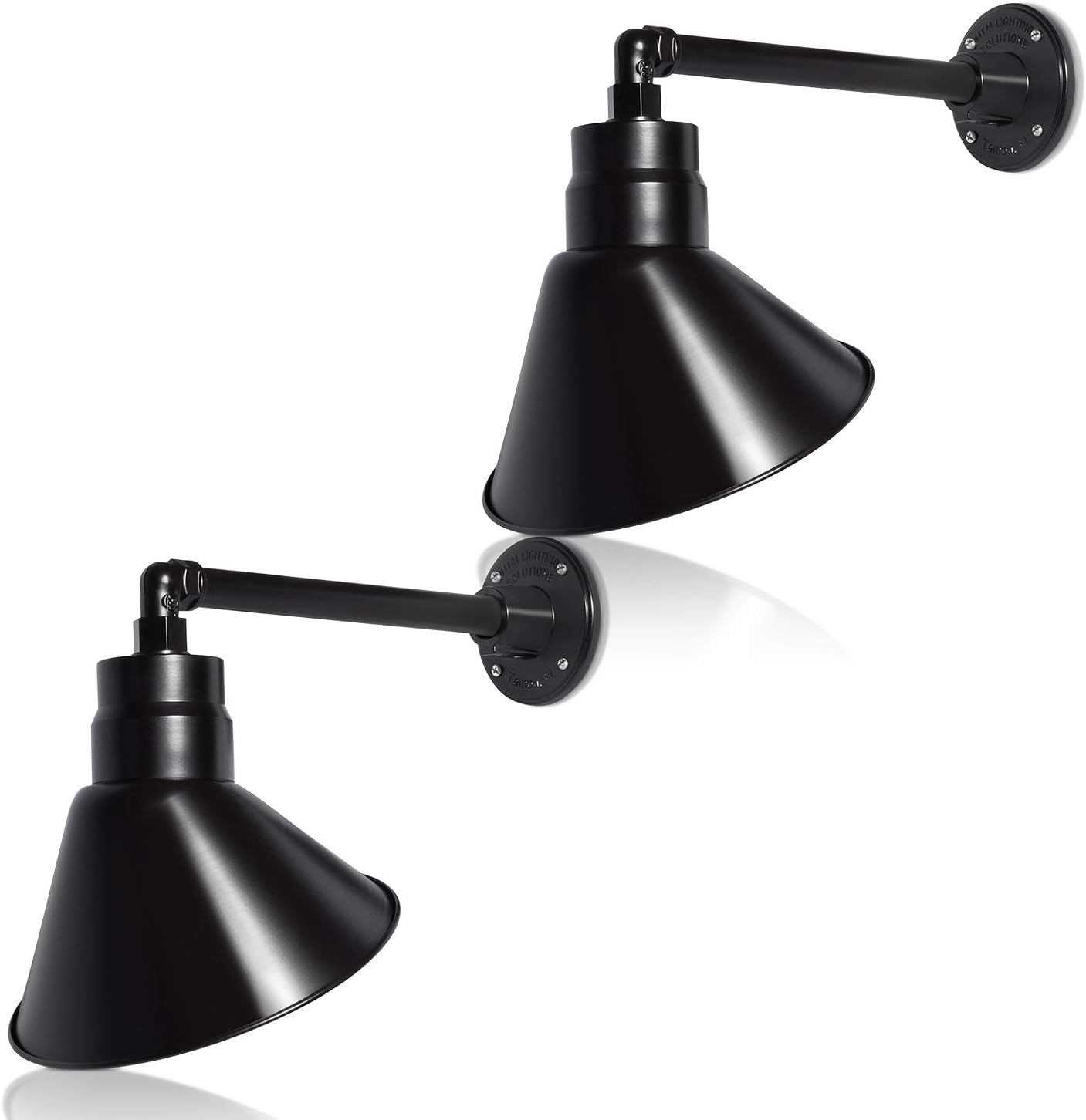 Angled 10" Shade with 13" Gooseneck Arm