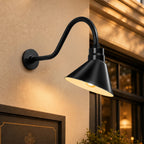 Angled 10" Shade with 22" Gooseneck Arm