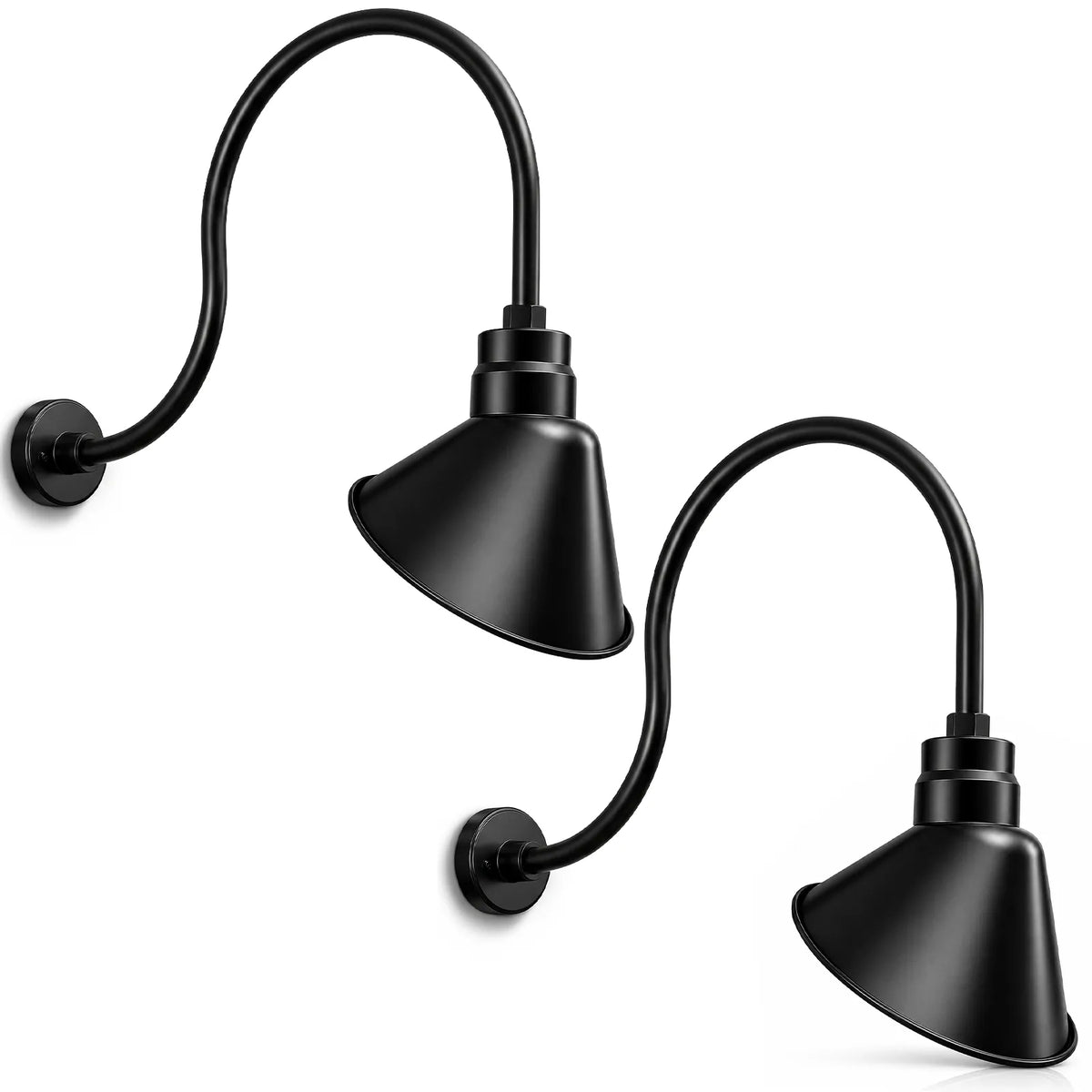 Angled 10" Shade with 24" Gooseneck Arm