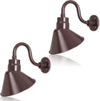 Angled 10" Shade with 10" Gooseneck Arm