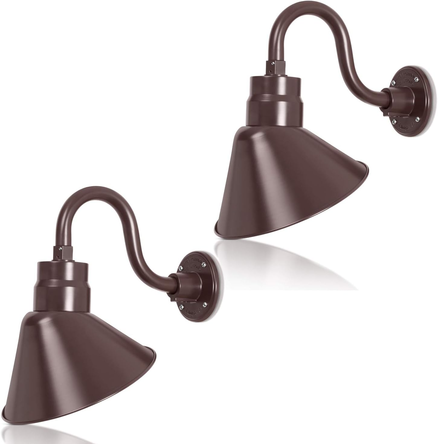 Angled 10" Shade with 10" Gooseneck Arm