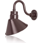 Angled 10" Shade with 10" Gooseneck Arm