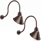 Angled 10" Shade with 24" Gooseneck Arm