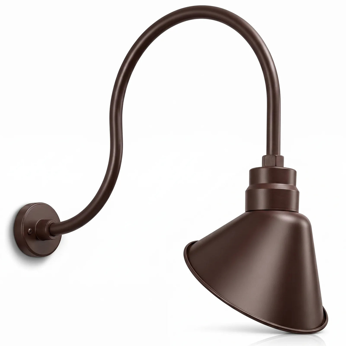 Angled 10" Shade with 24" Gooseneck Arm