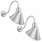 Angled 10" Shade with 15" Gooseneck Arm
