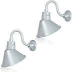 Angled 10" Shade with 10" Gooseneck Arm