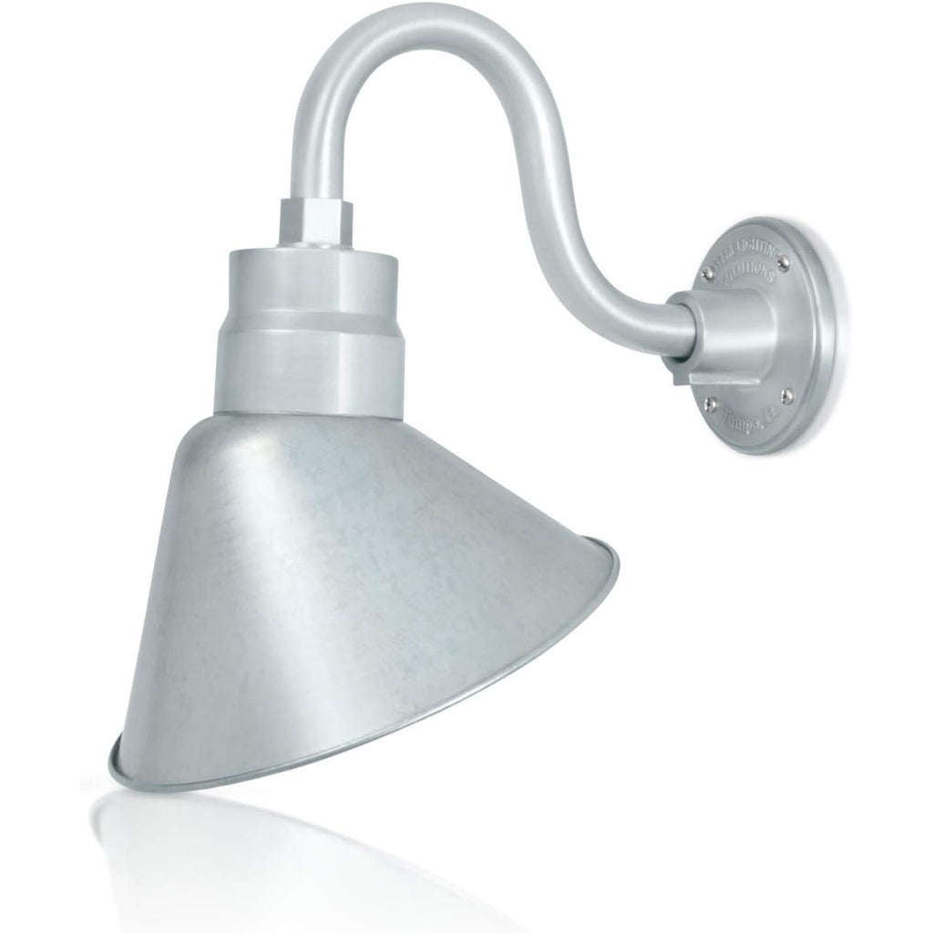 Angled 10" Shade with 10" Gooseneck Arm