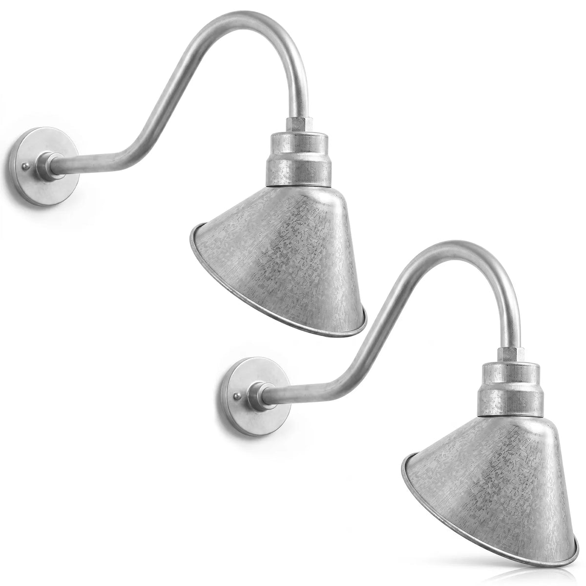 Angled 10" Shade with 22" Gooseneck Arm