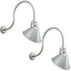Angled 10" Shade with 24" Gooseneck Arm