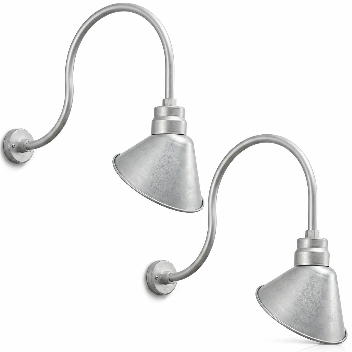 Angled 10" Shade with 24" Gooseneck Arm