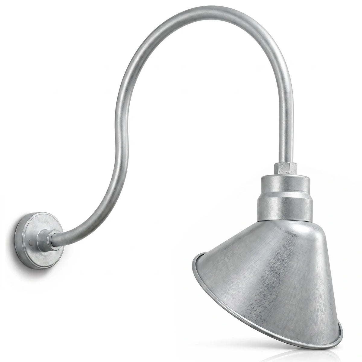 Angled 10" Shade with 24" Gooseneck Arm