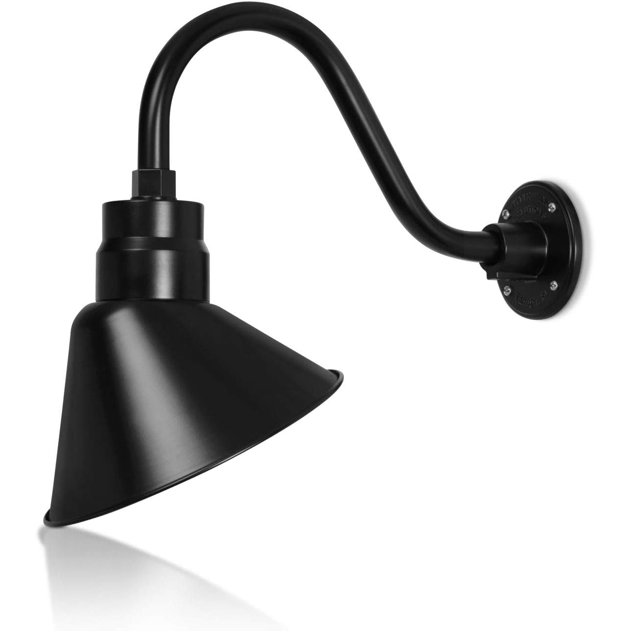 Angled 10" Shade with 15" Gooseneck Arm