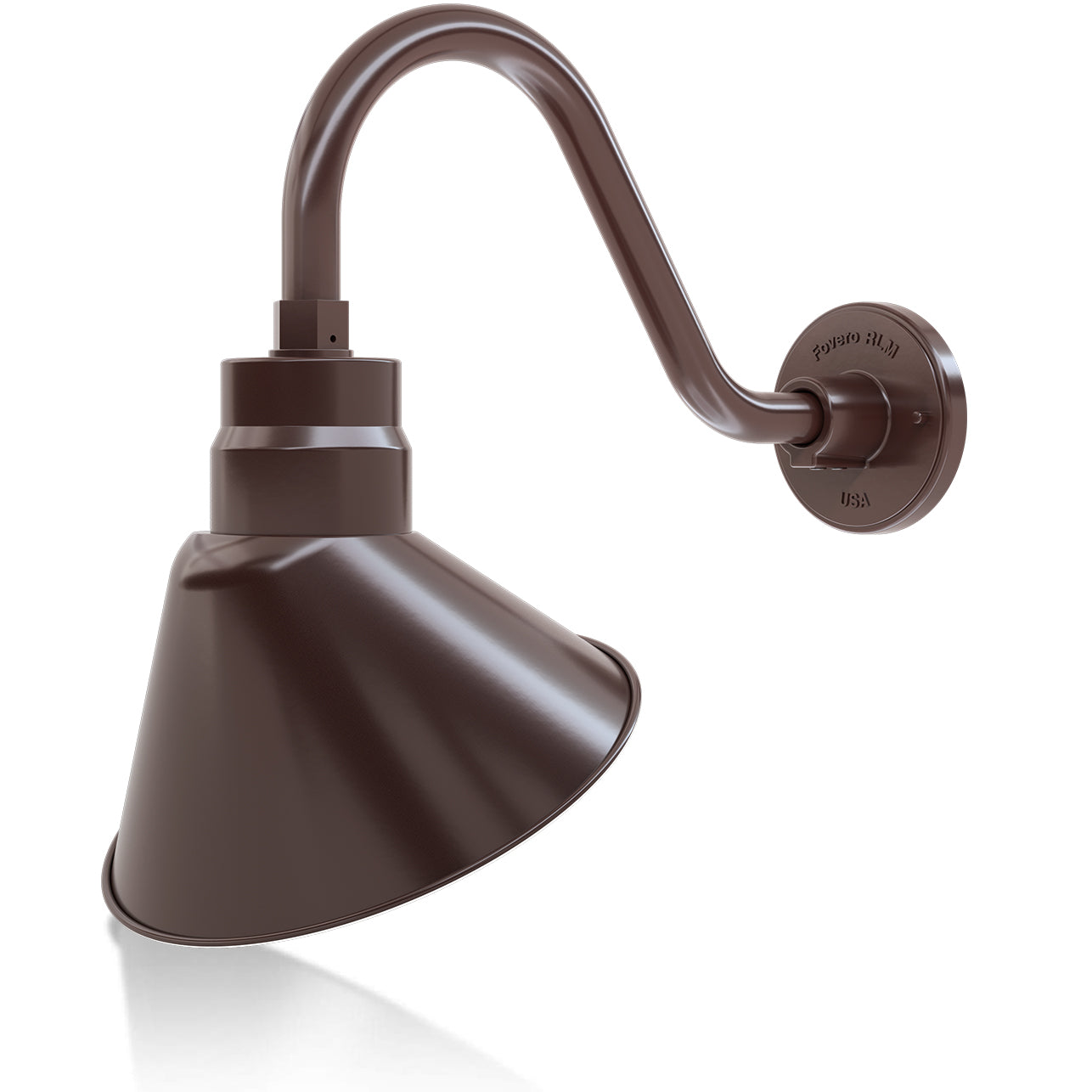 Angled 10" Shade with 15" Gooseneck Arm