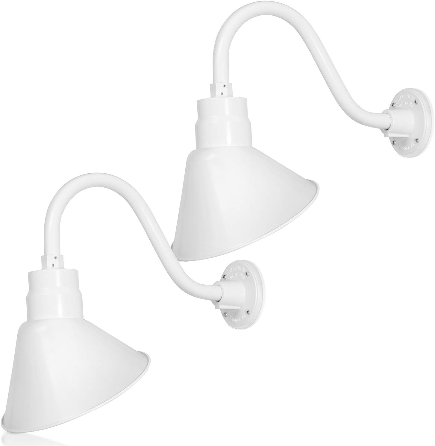 Angled 10" Shade with 15" Gooseneck Arm