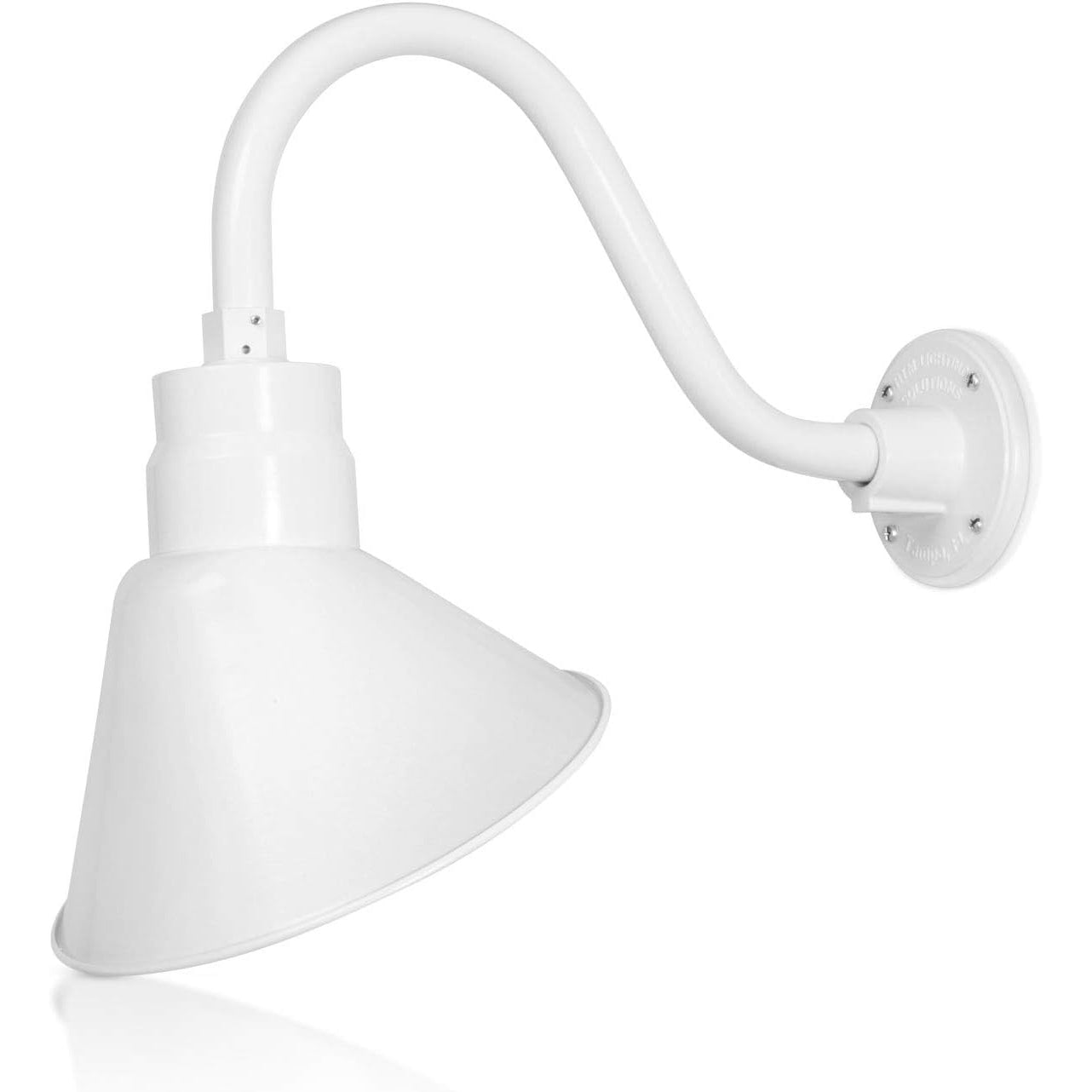 Angled 10" Shade with 15" Gooseneck Arm