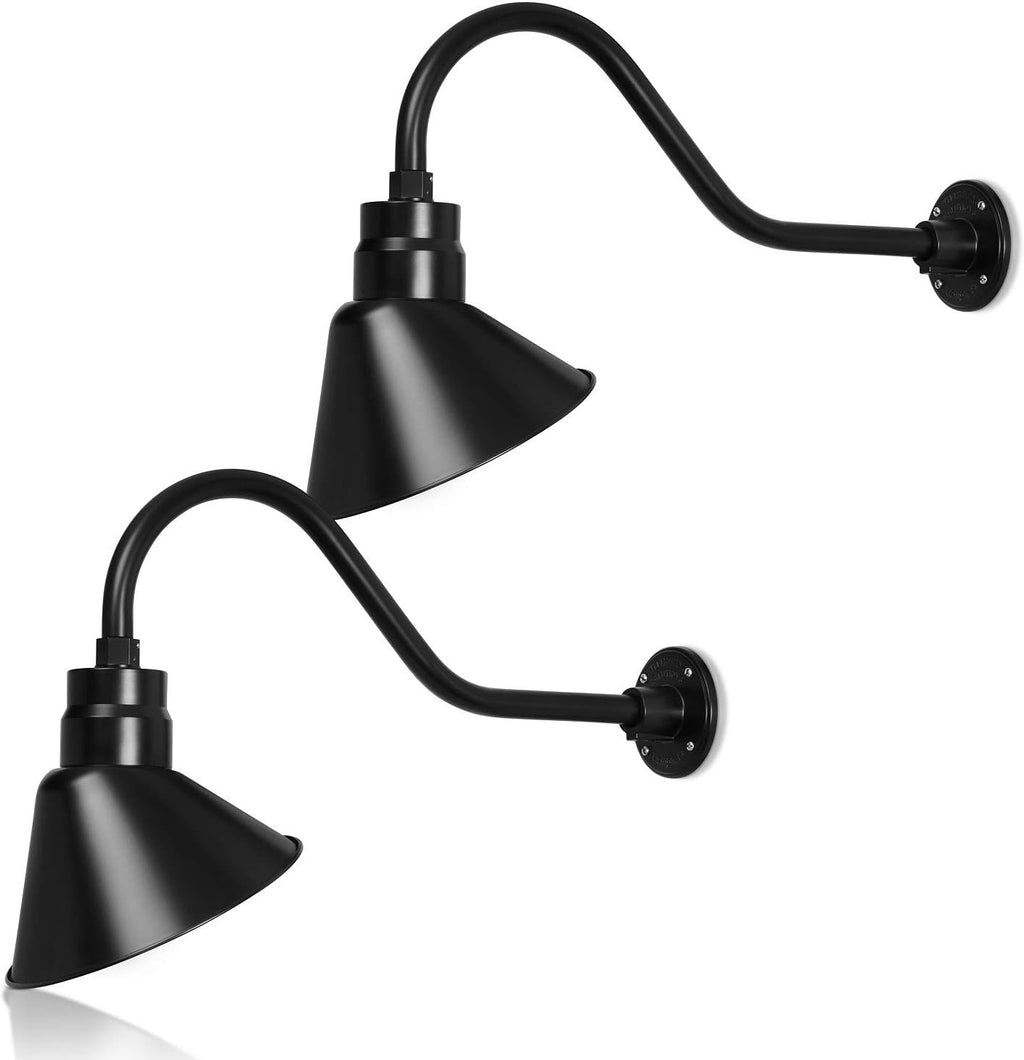 Angled 10" Shade with 22" Gooseneck Arm