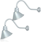 Angled 10" Shade with 22" Gooseneck Arm