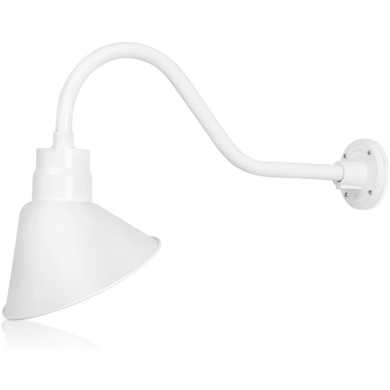Angled 10" Shade with 22" Gooseneck Arm