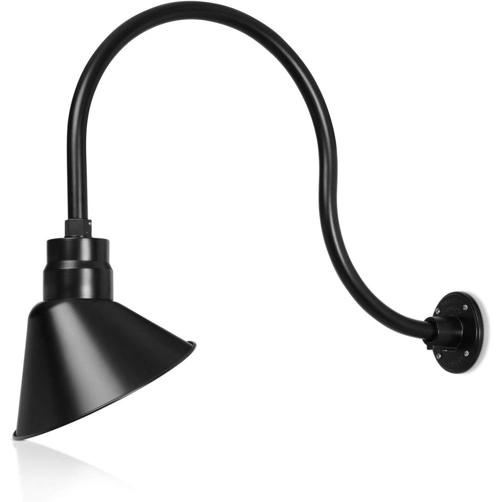 Angled 10" Shade with 24" Gooseneck Arm