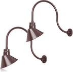 Angled 10" Shade with 24" Gooseneck Arm