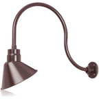 Angled 10" Shade with 24" Gooseneck Arm