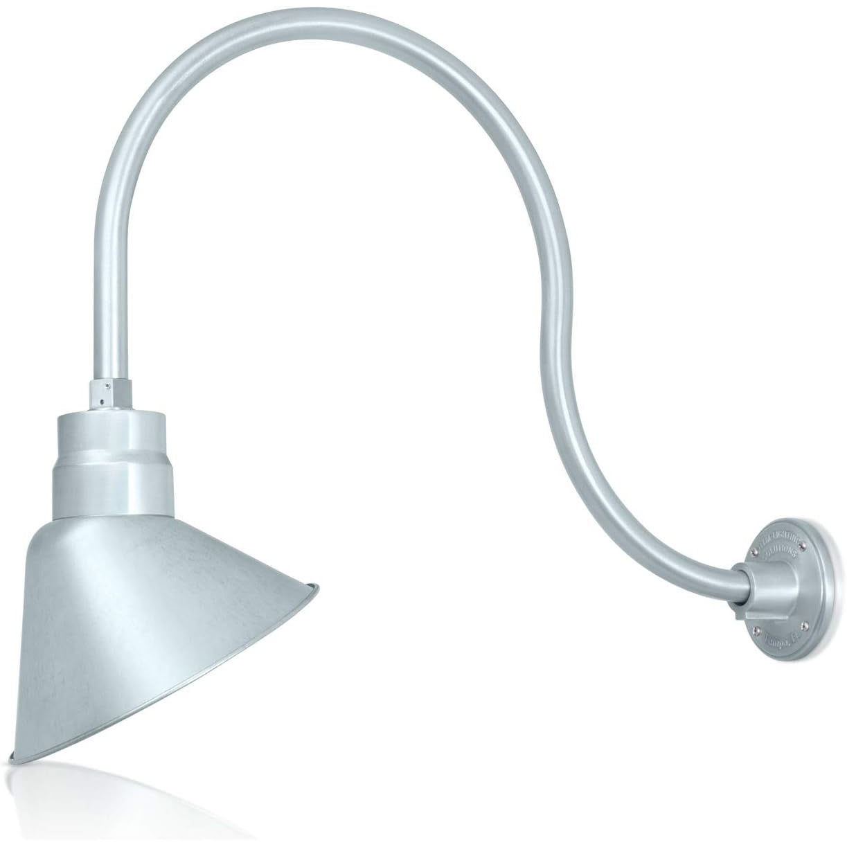 Angled 10" Shade with 24" Gooseneck Arm