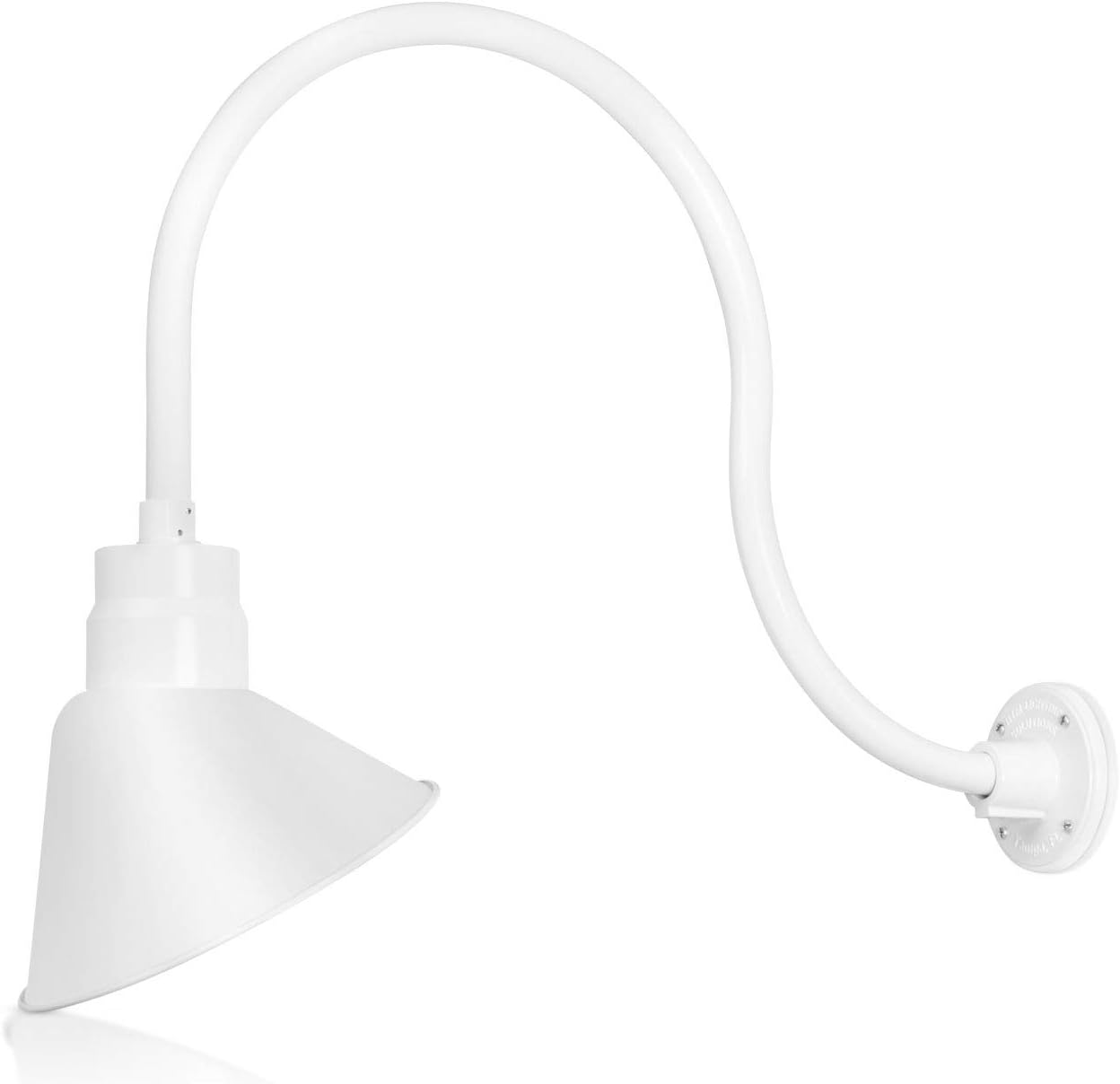 Angled 10" Shade with 24" Gooseneck Arm