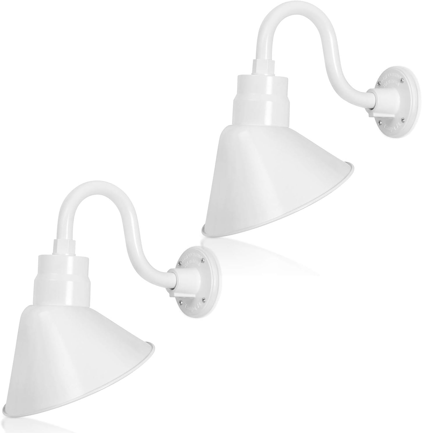 Angled 10" Shade with 10" Gooseneck Arm