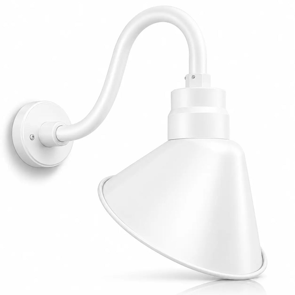 Angled 10" Shade with 10" Gooseneck Arm