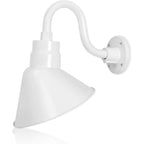 Angled 10" Shade with 10" Gooseneck Arm