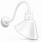 Angled 10" Shade with 15" Gooseneck Arm