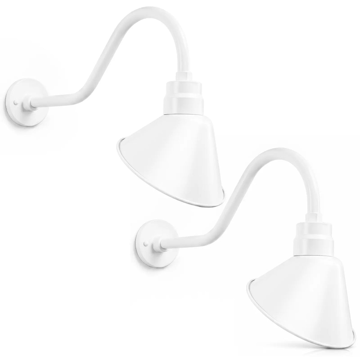 Angled 10" Shade with 22" Gooseneck Arm